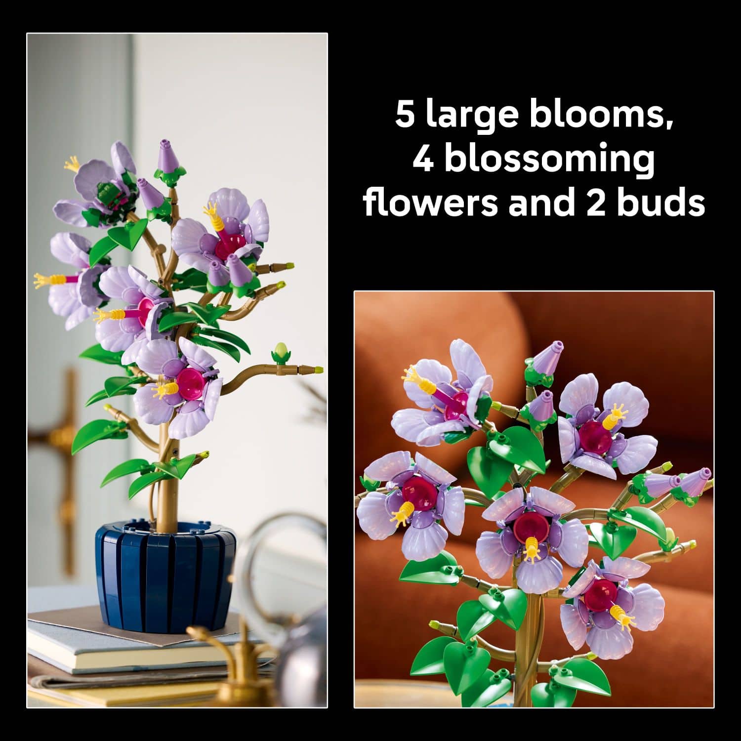 LEGO Botanicals Hibiscus Flower Building Set 10372 6529393 - Best Buy