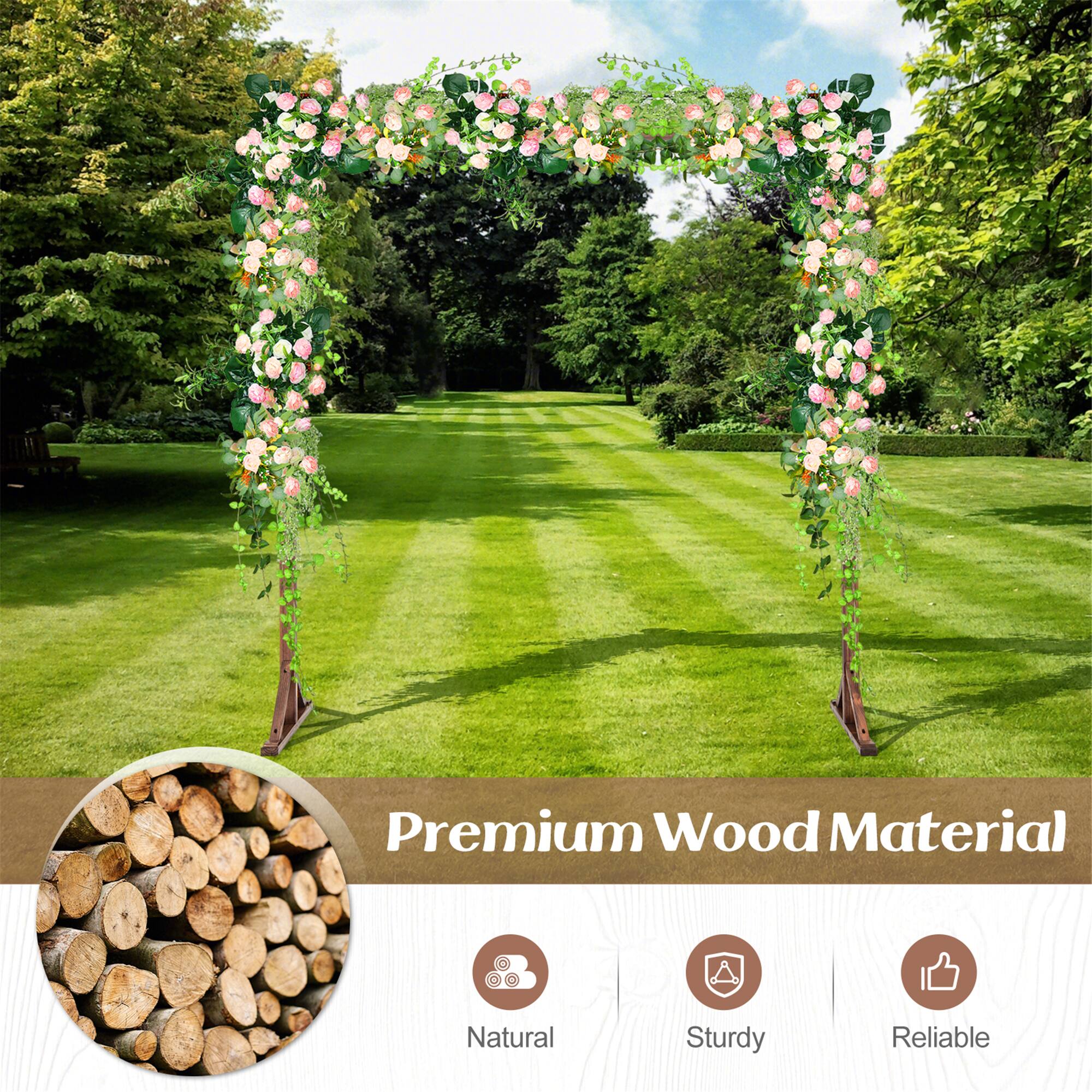 Premium Wood Material  
Natural  
Sturdy  
Reliable