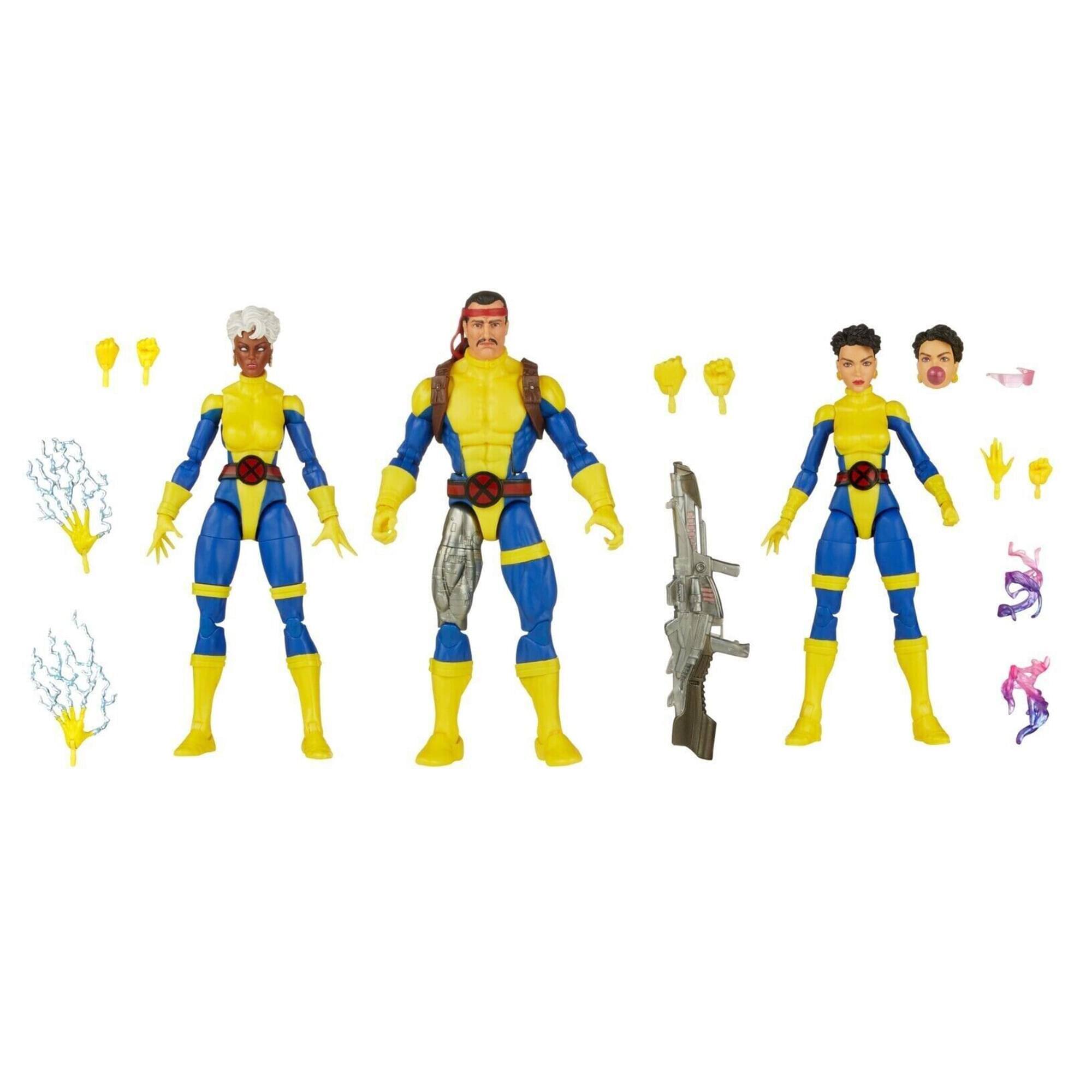 Marvel - Legends X-Men 6 Inch Action Figure 3-Pack | Forge, Storm, & Jubilee - Multi-Color
