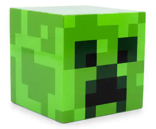 Front. Ukonic - Minecraft Green Creeper Plug-In Nightlight with Auto Dusk to Dawn Sensor - Green.