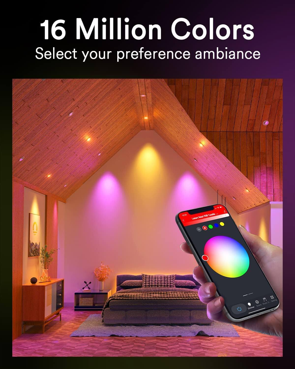 16 Million Colors  
Select your preference ambiance