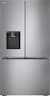 LG - 36-in Counter-Depth MAX 25.5 Cu. Ft. French Door Smart Refrigerator with Ice Plus - PrintProof Stainless Steel Look