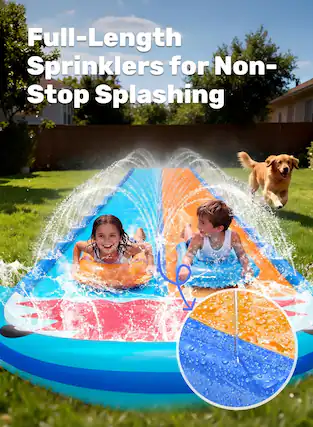 Full-Length Sprinklers for Non-Stop Splashing