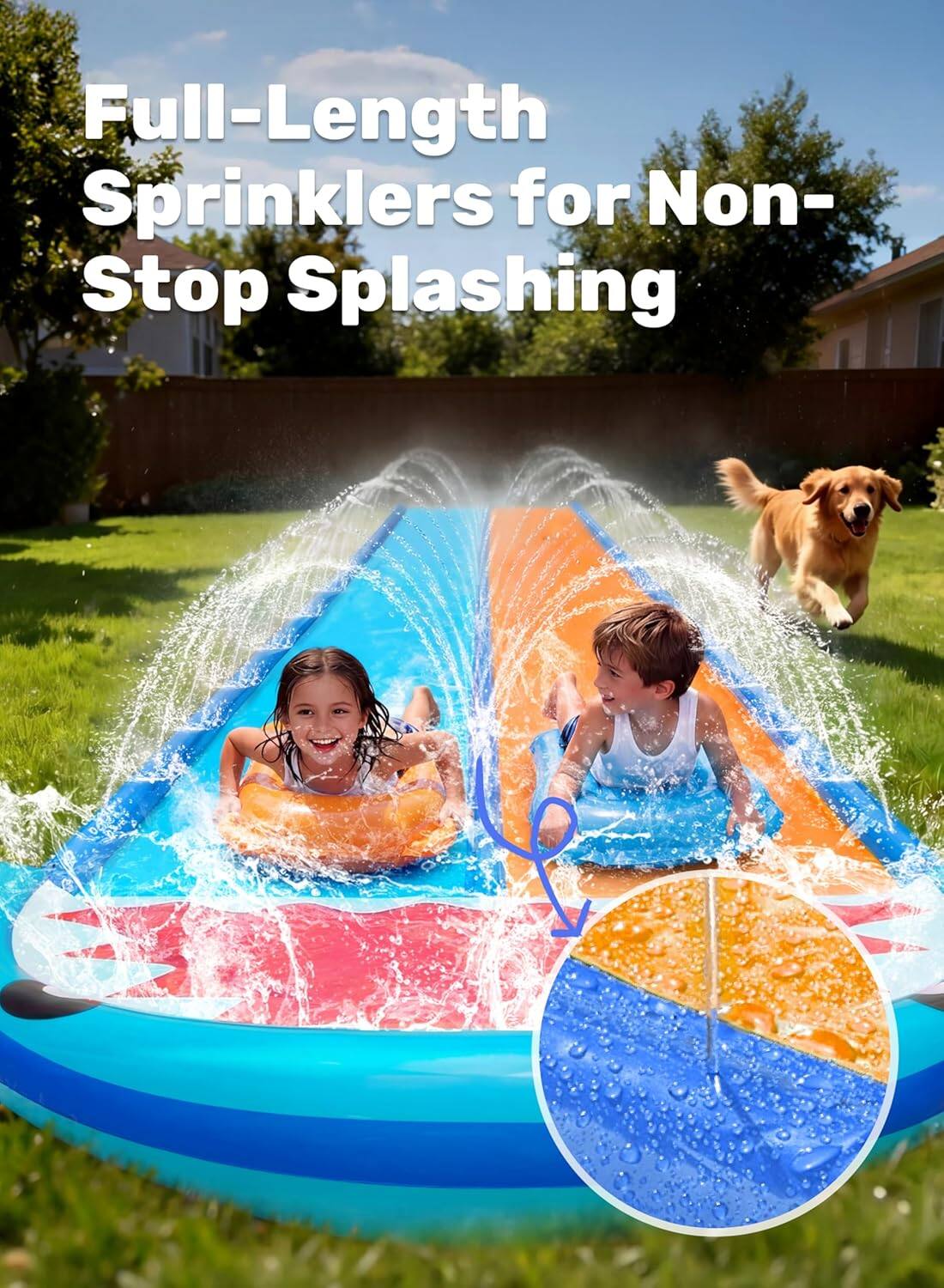 Full-Length Sprinklers for Non-Stop Splashing