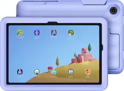 Samsung - Galaxy Tab A9+ Kids Edition 11" 64GB with Puffy Cover - Wi-Fi - Purple - Front_Zoom