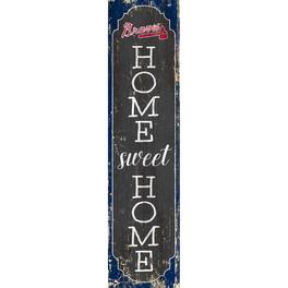Fan Creations - Atlanta Braves 24" Home Sweet Home Leaner Sign - Multicolor
