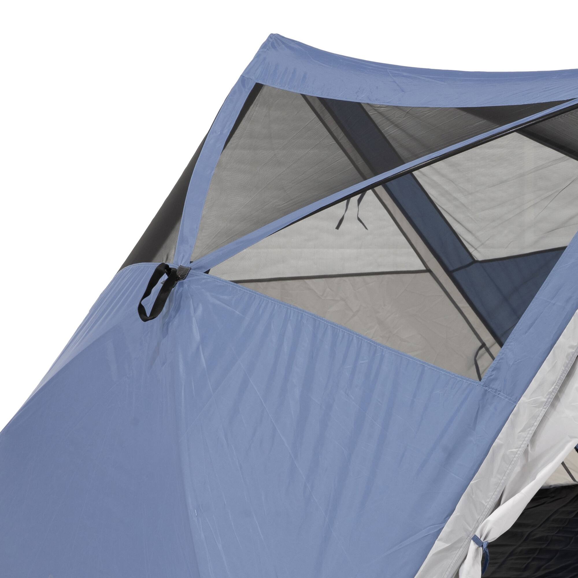 Alt View 8. Clam - CLAM Quick-Set Apex 8 x 8 Ft Portable Outdoor A-Frame Hiking Camping Tent, Blue - Blue/Gray.