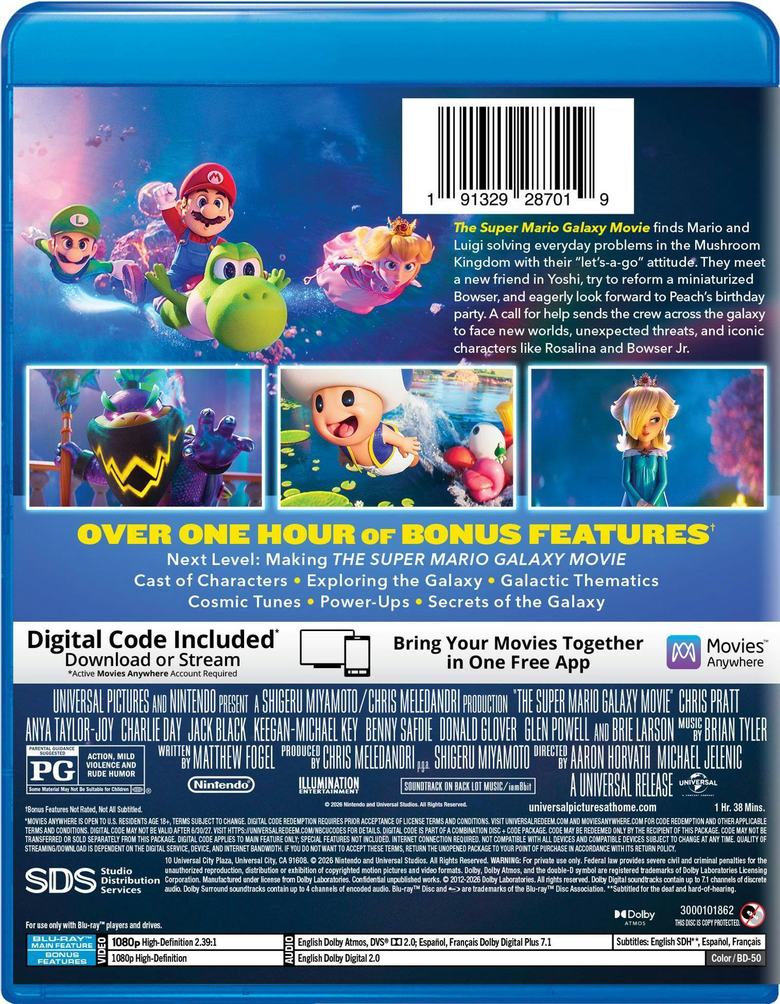 Back. The Super Mario Galaxy Movie   - BLU-RAY.