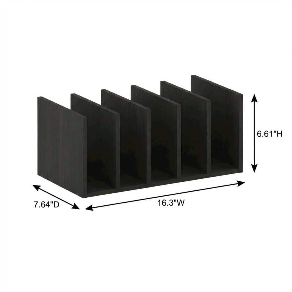 FurniFact - Brown desktop bookshelf with storage organizer - Espresso price history on PriceWatchPro