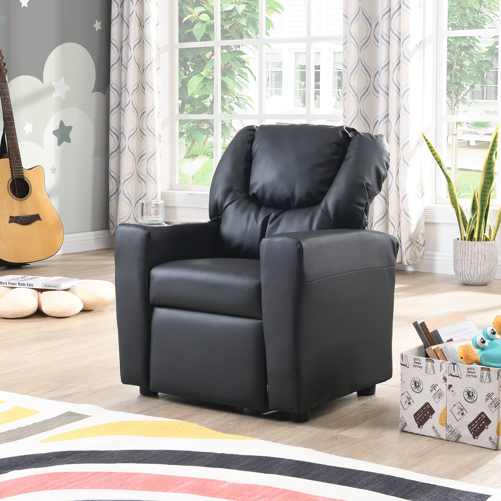GOODSILO Kids Recliner Chair Deluxe Children's Single Sofa with