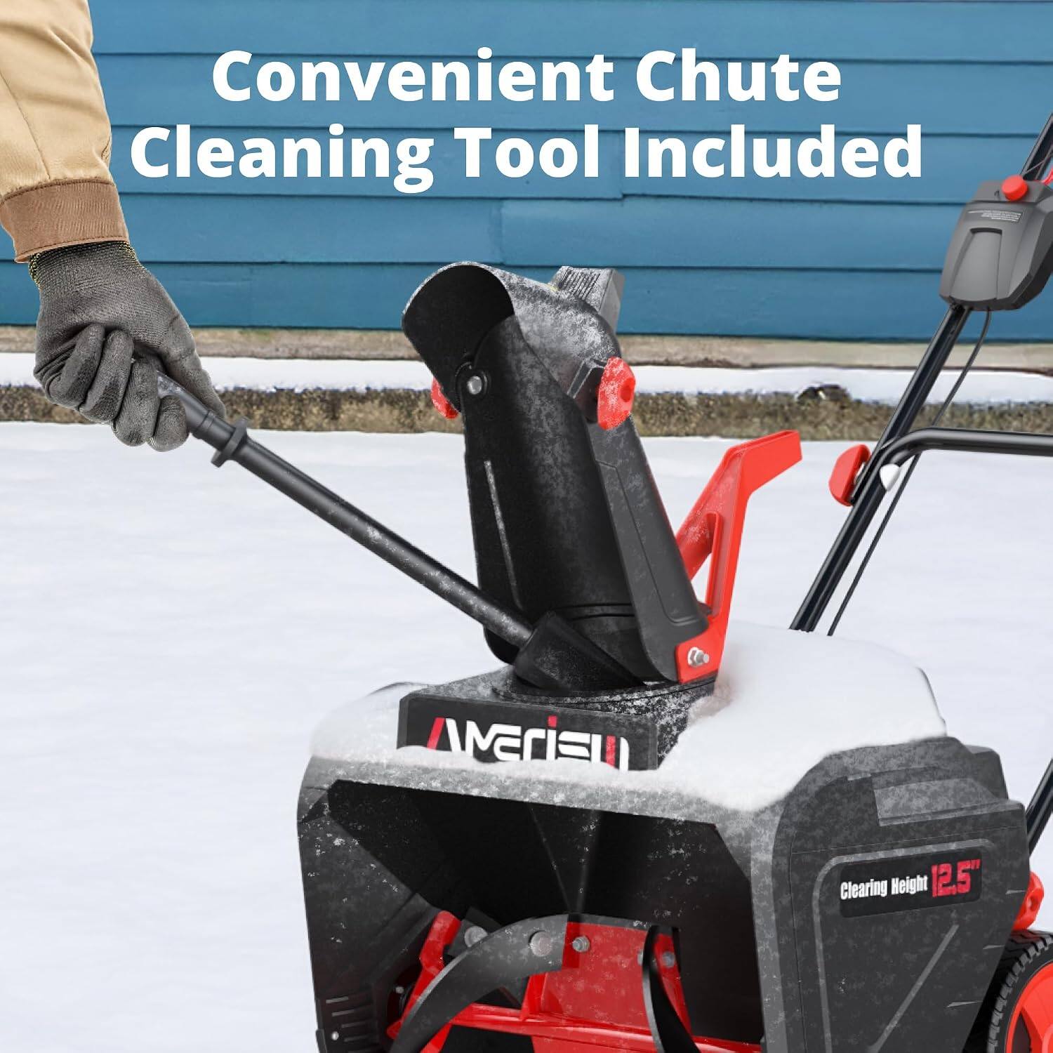 Convenient Chute Cleaning Tool Included

AMERIELL

Clearing Height 12.5"