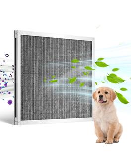 VEVOR - Electrostatic Air Filter, 16x20x1 inch Washable & Reusable Aluminum AC/HVAC Furnace Filter - Silver