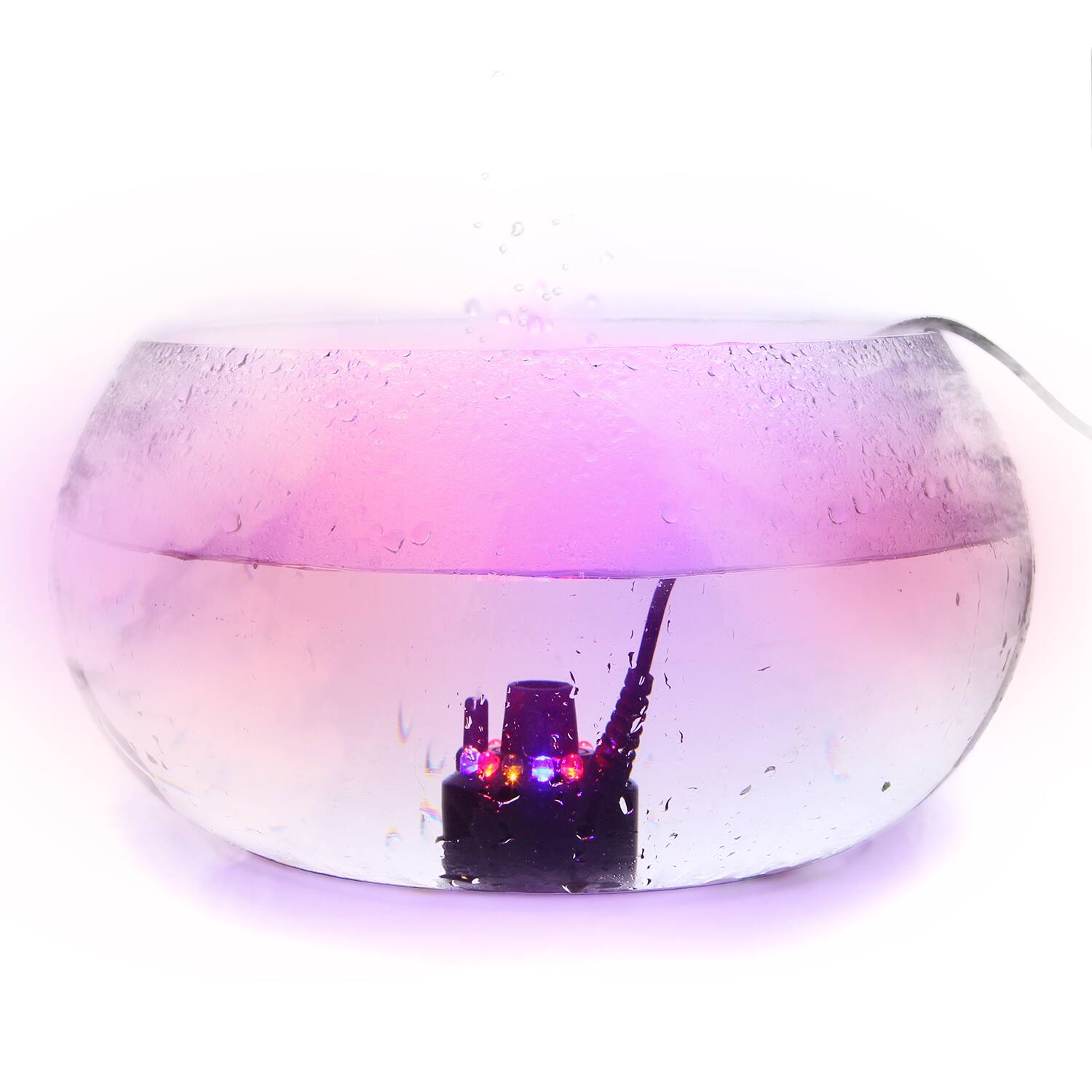 Alt View 5. Fitnate - 12 LED Mist Maker Fogger Atomizer Air Humidifier - Black.