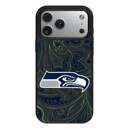 Keyscaper - NFL - Seattle Seahawks Paisley iPhone Magnetic Bump Case - 15 - Black