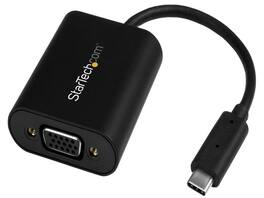 StarTech.com - StarTech CDP2VGASA USB-C to HDMI/VGA Adapter w/ Stay Awake & Presentation Mode