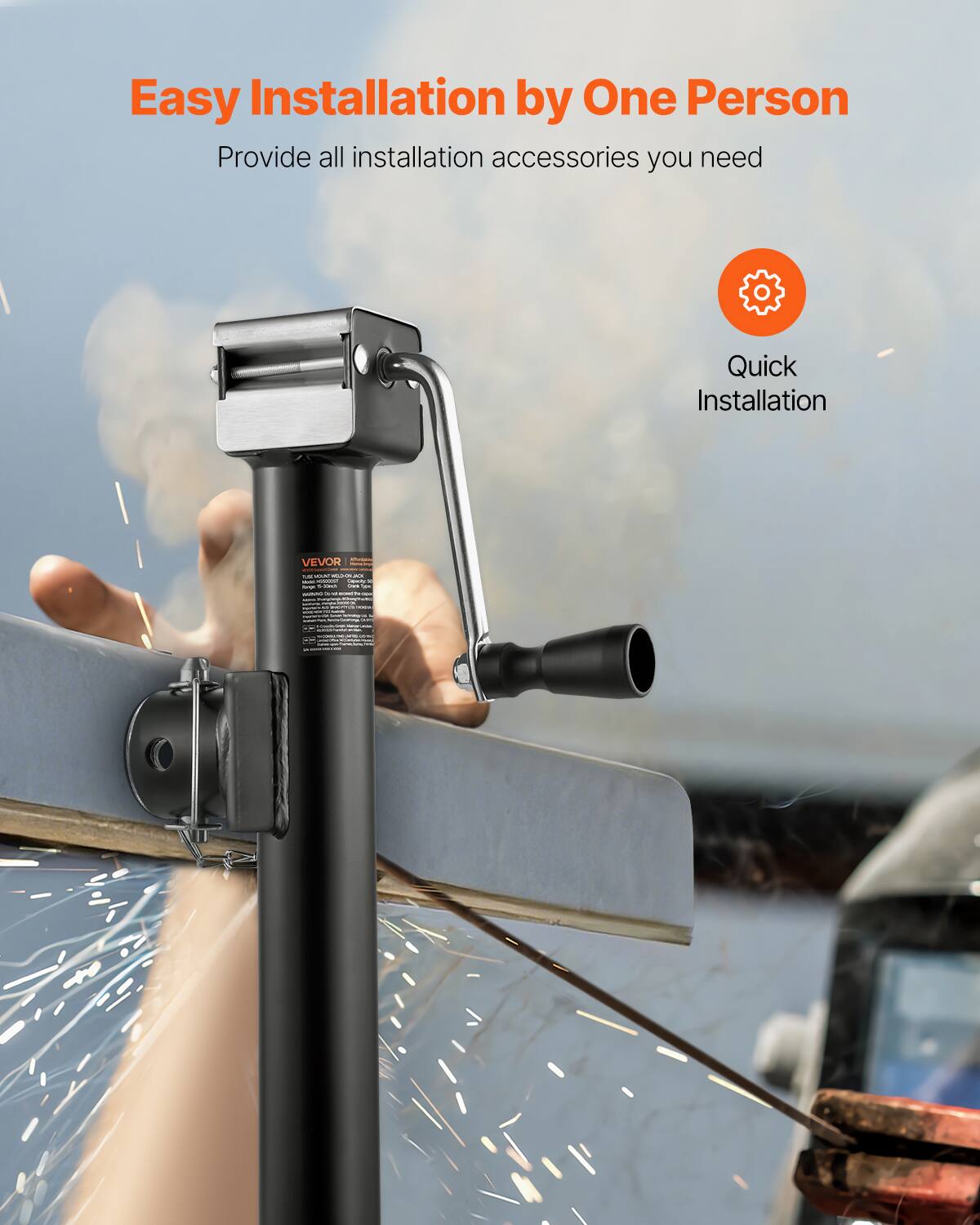 Easy Installation by One Person  
Provide all installation accessories you need  
Quick Installation