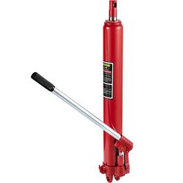 VEVOR - Hydraulic Long Ram Jack, 8 Tons/17363 lbs Capacity, with Single Piston Pump and Clevis Base, Manual Cherry Picker - Red