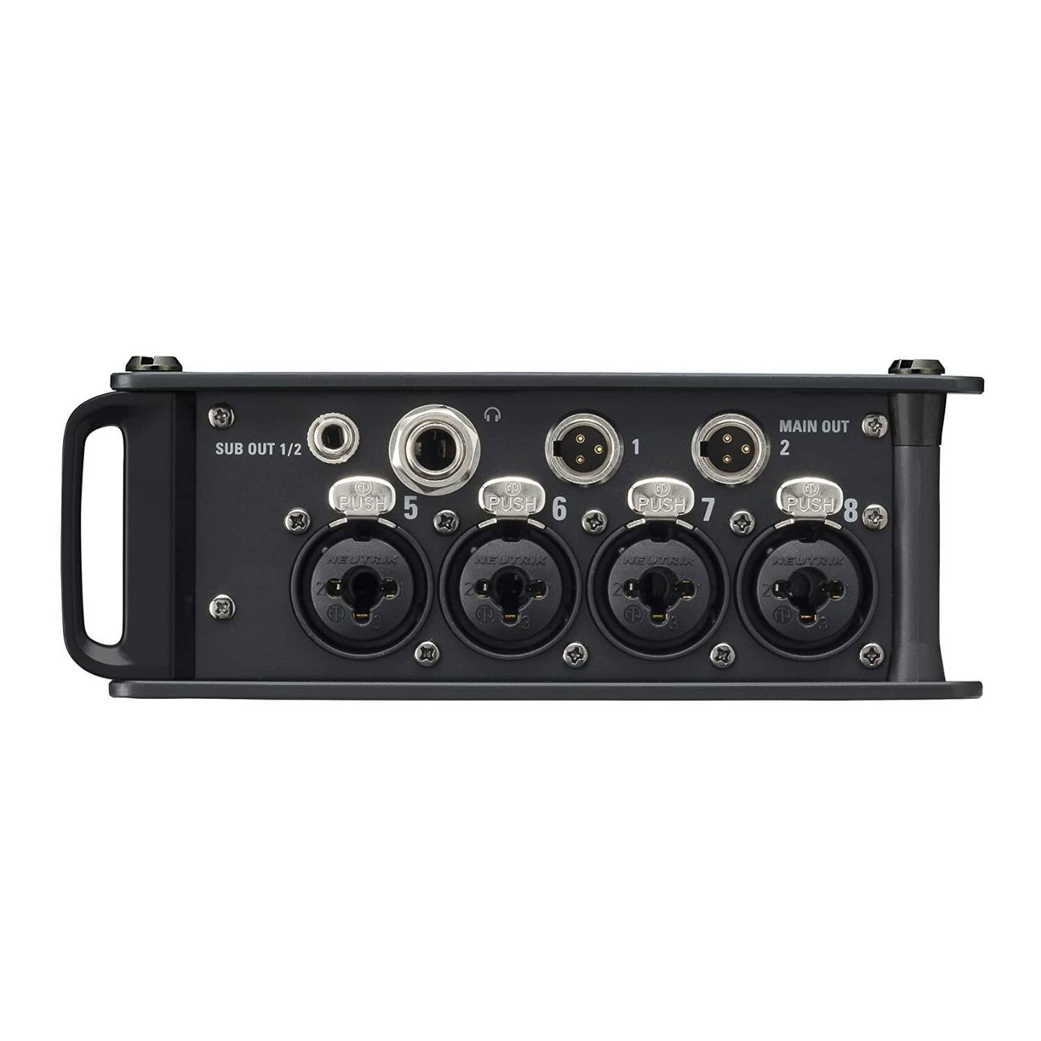 SUB OUT 1/2  
MAIN OUT 1 2  
PUSH 5  
PUSH 6  
PUSH 7  
PUSH 8  
NEUTRIK  
NEUTRIK  
NEUTRIK  
NEUTRIK