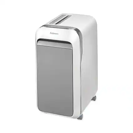 Front. Fellowes - Powershred LX220 Micro-Cut Shredder, 20 Manual Sheet Capacity, White.