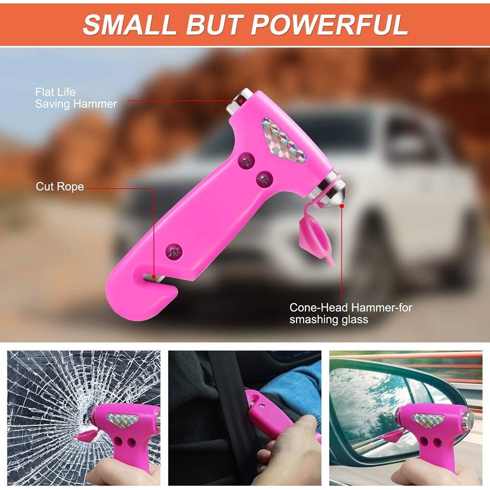 SMALL BUT POWERFUL

Flat Life Saving Hammer

Cut Rope

Cone-Head Hammer-for smashing glass