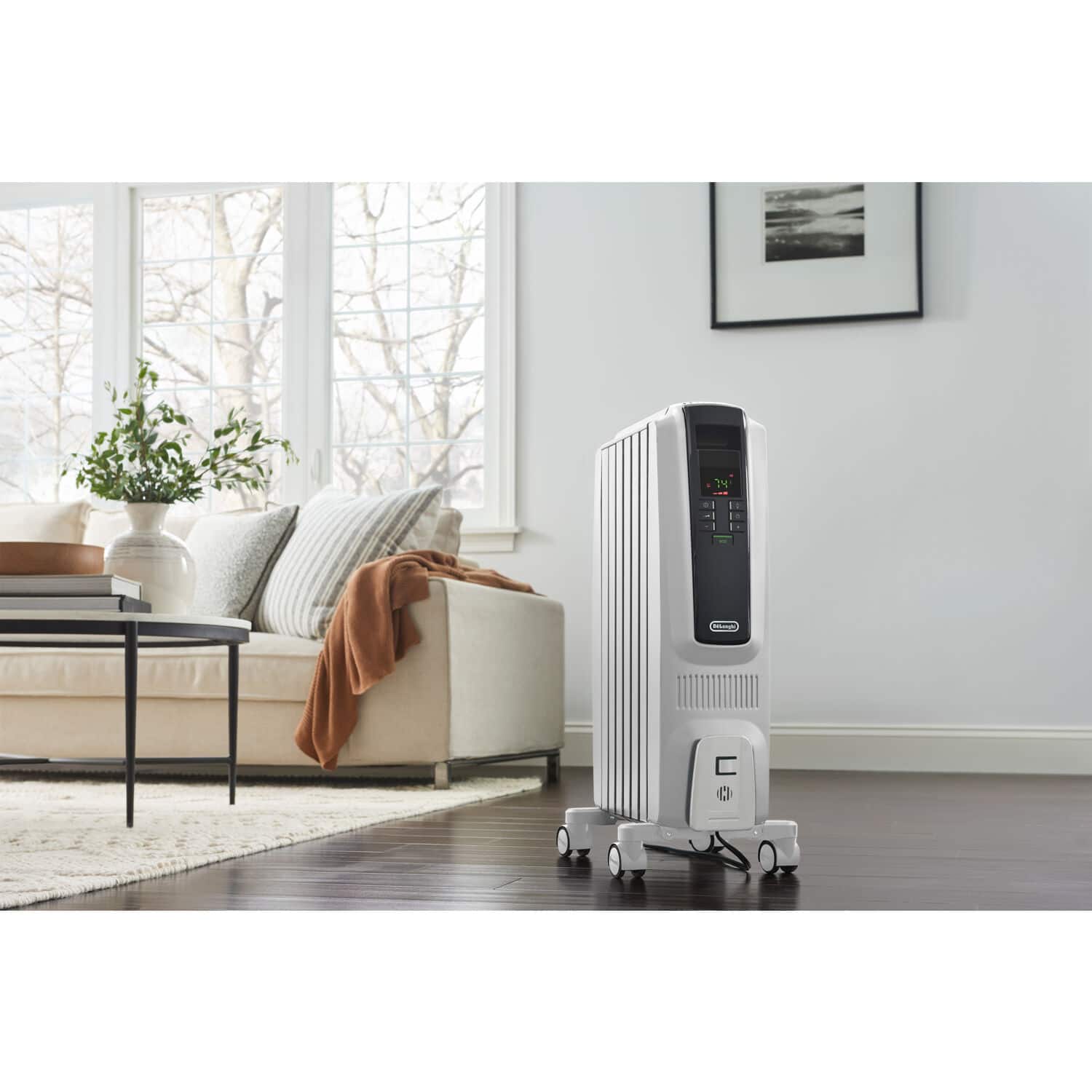 Alt View 10. De'Longhi - Dragon Digital Full Room Radiant Heater - White.