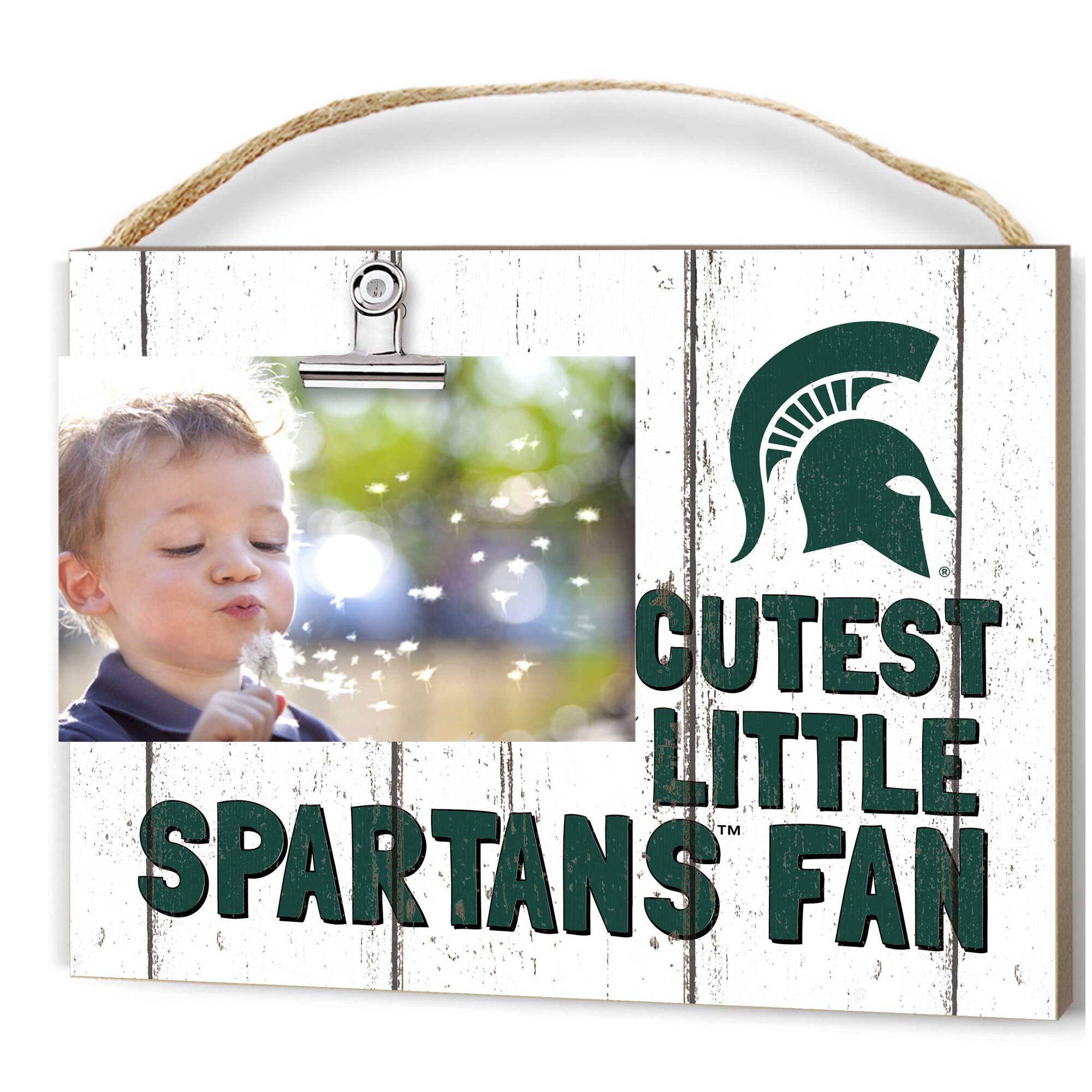 Michigan State Spartans 8'' x 10'' Cutest Little Weathered Logo Clip Photo Frame