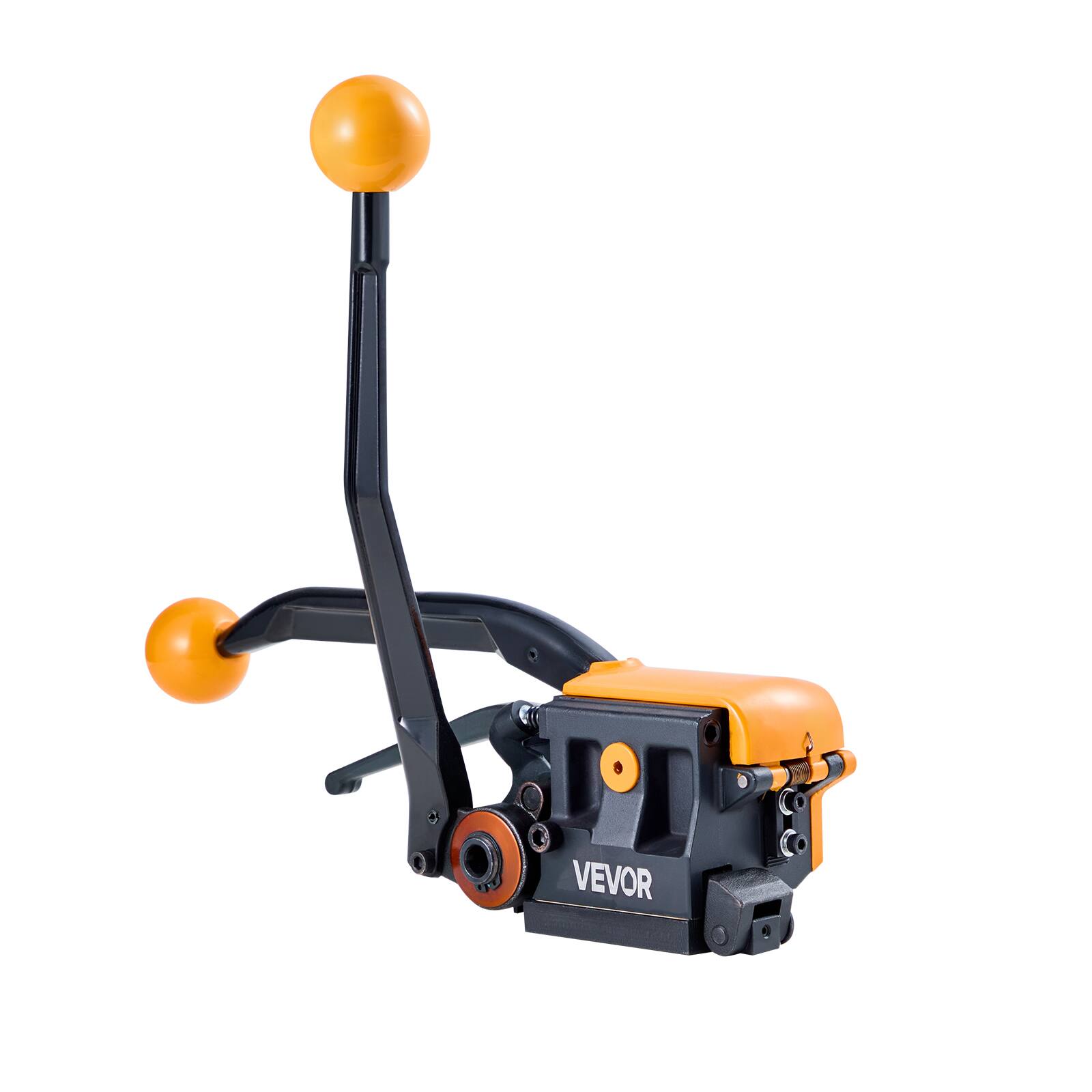 Alt View 5. VEVOR - Banding Strapping Kit, Heavy Duty A3 Steel Banding Sealer Tool with Adjustable Width, Manual Metal Pallet Packaging - Yellow + Black.