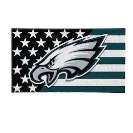 Evergreen Enterprises - Philadelphia Eagles 16" x 28" Stars & Stripes Patriotic Turf Mat - Multicolor