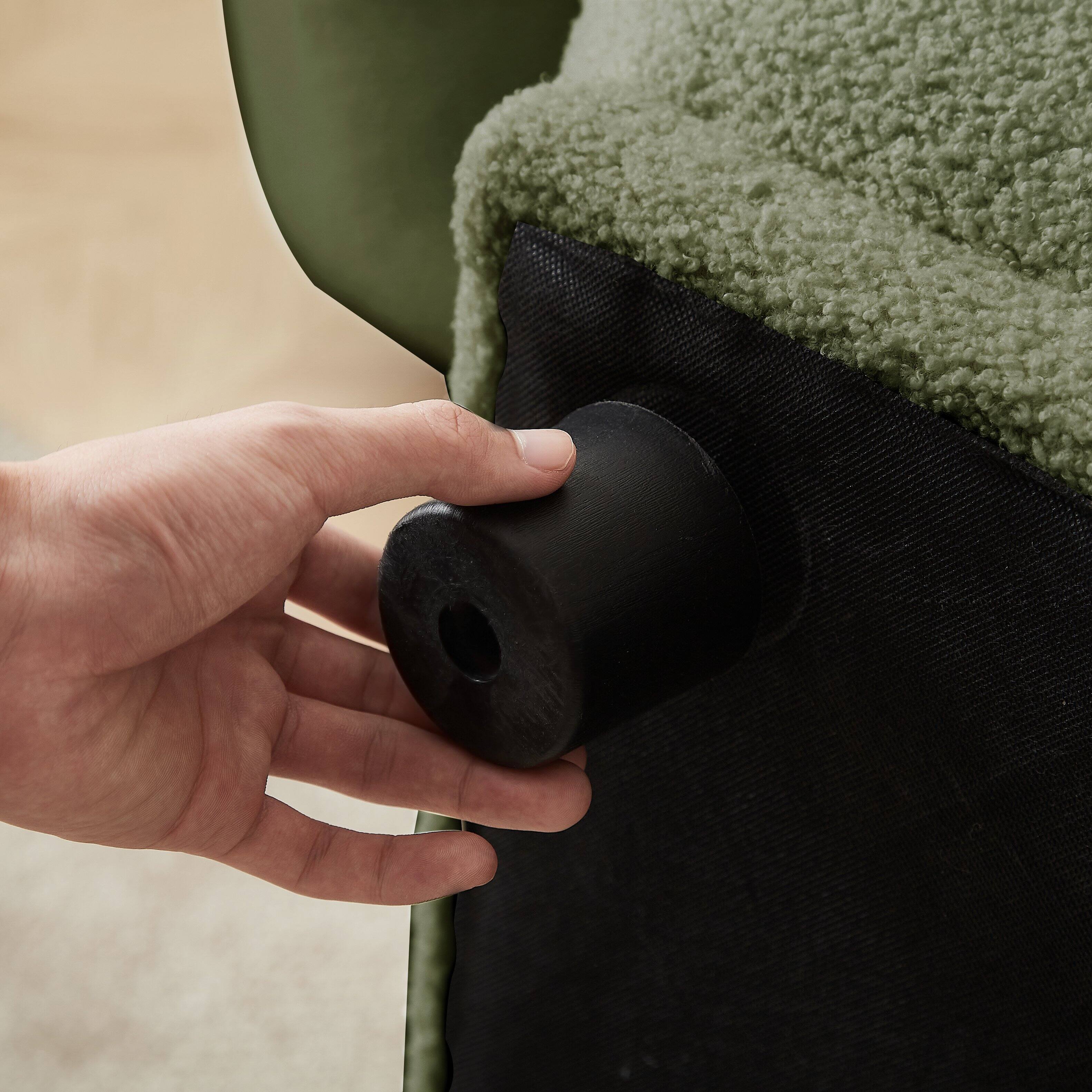 Alt View 1. Electra Tech Xpress - FREEHOMAE-Modular L Shaped Couch with Removable Ottoman - Green.