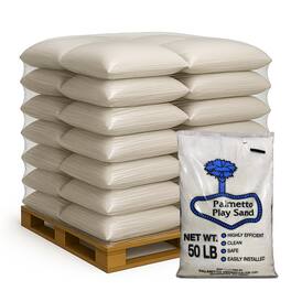 Palmetto - Natural Play Sand for Sand Box, Play Areas & Home Decor, 50 lb, 56 Pack