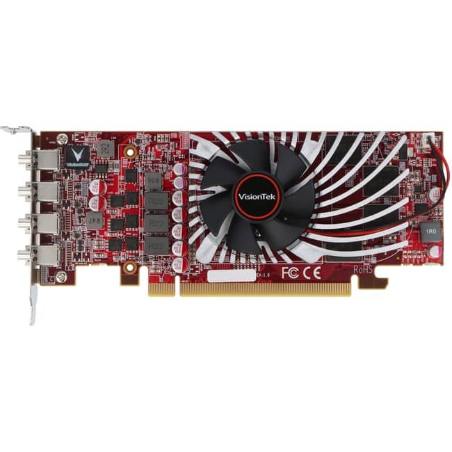 Visiontek - AMD Radeon RX 550 Graphic Card - 2 GB GDDR5 - Full-height - 3840 x 2160 - 1.07 GHz Core - 128 bit Bus Width