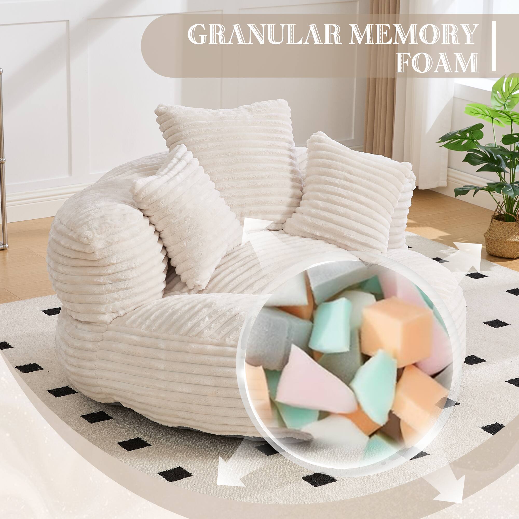 GRANULAR MEMORY FOAM