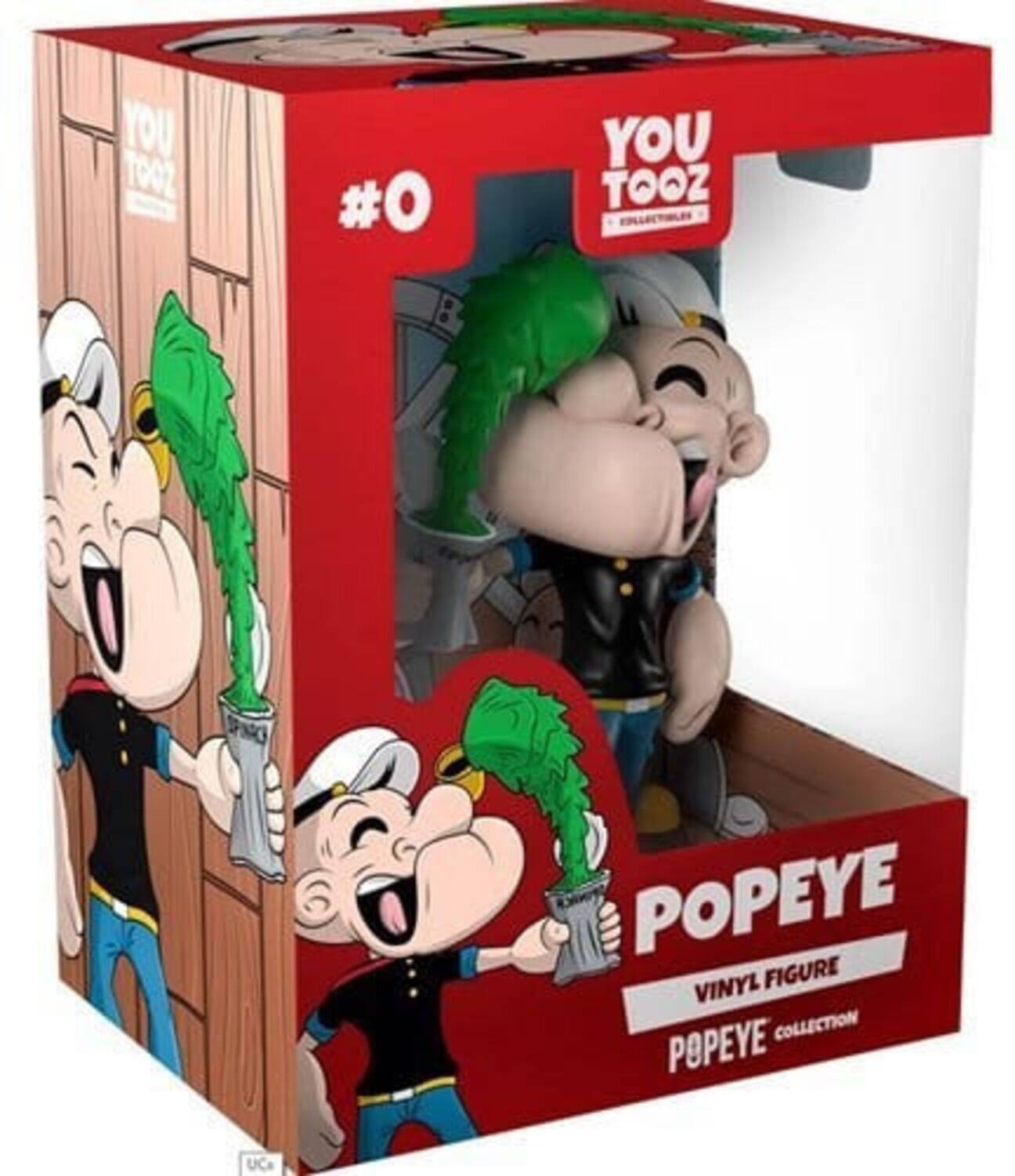 The corrected text is: "You Tooz #0 Popeye Vinyl Figure Collection."