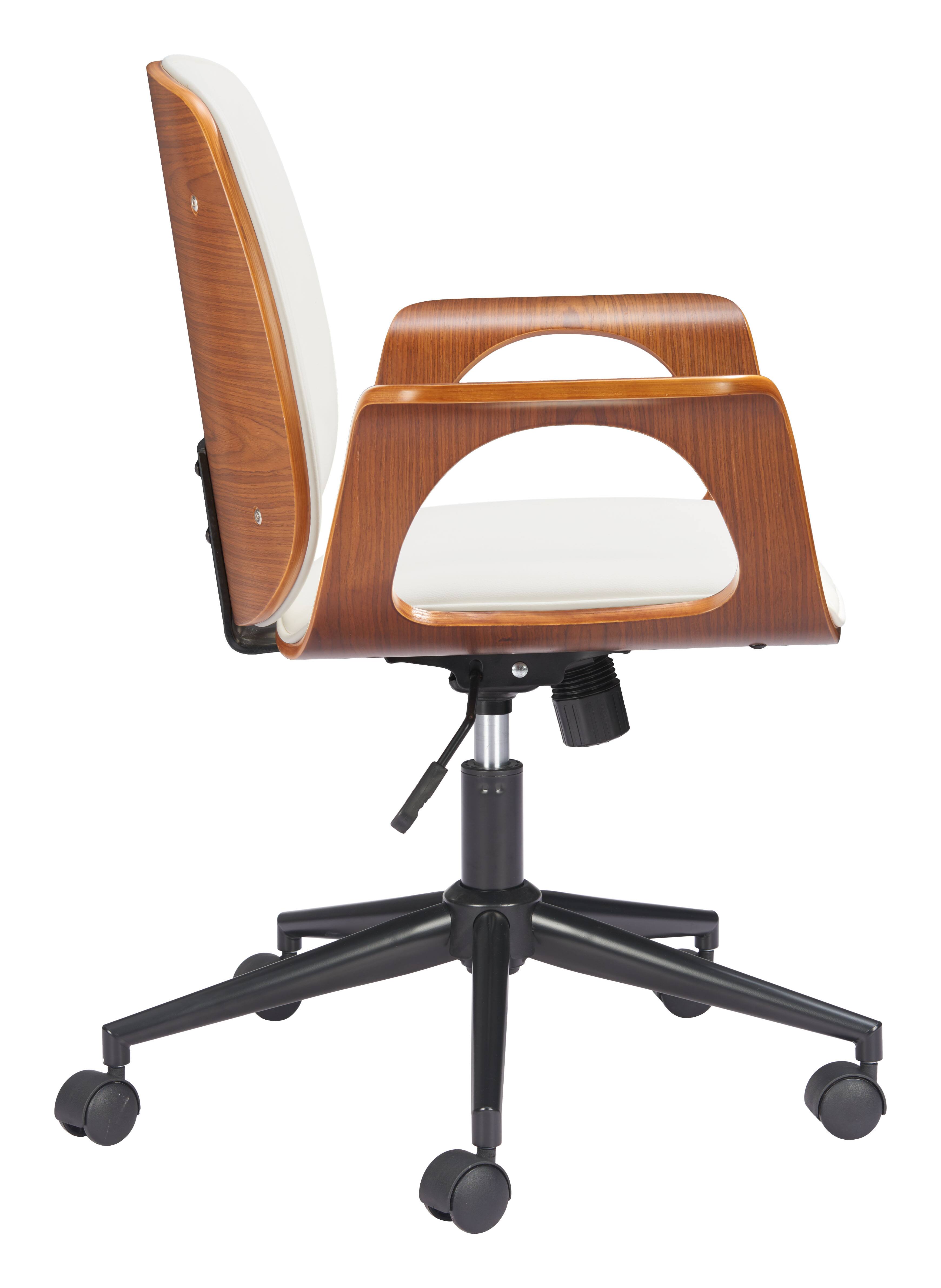 Back. Hivvago - Ali Office Chair White - White.