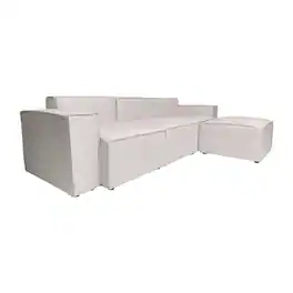 Flash Furniture - Bridgetown Luxury Modular 4 Piece Sectional Sofa, Cream - Off-White