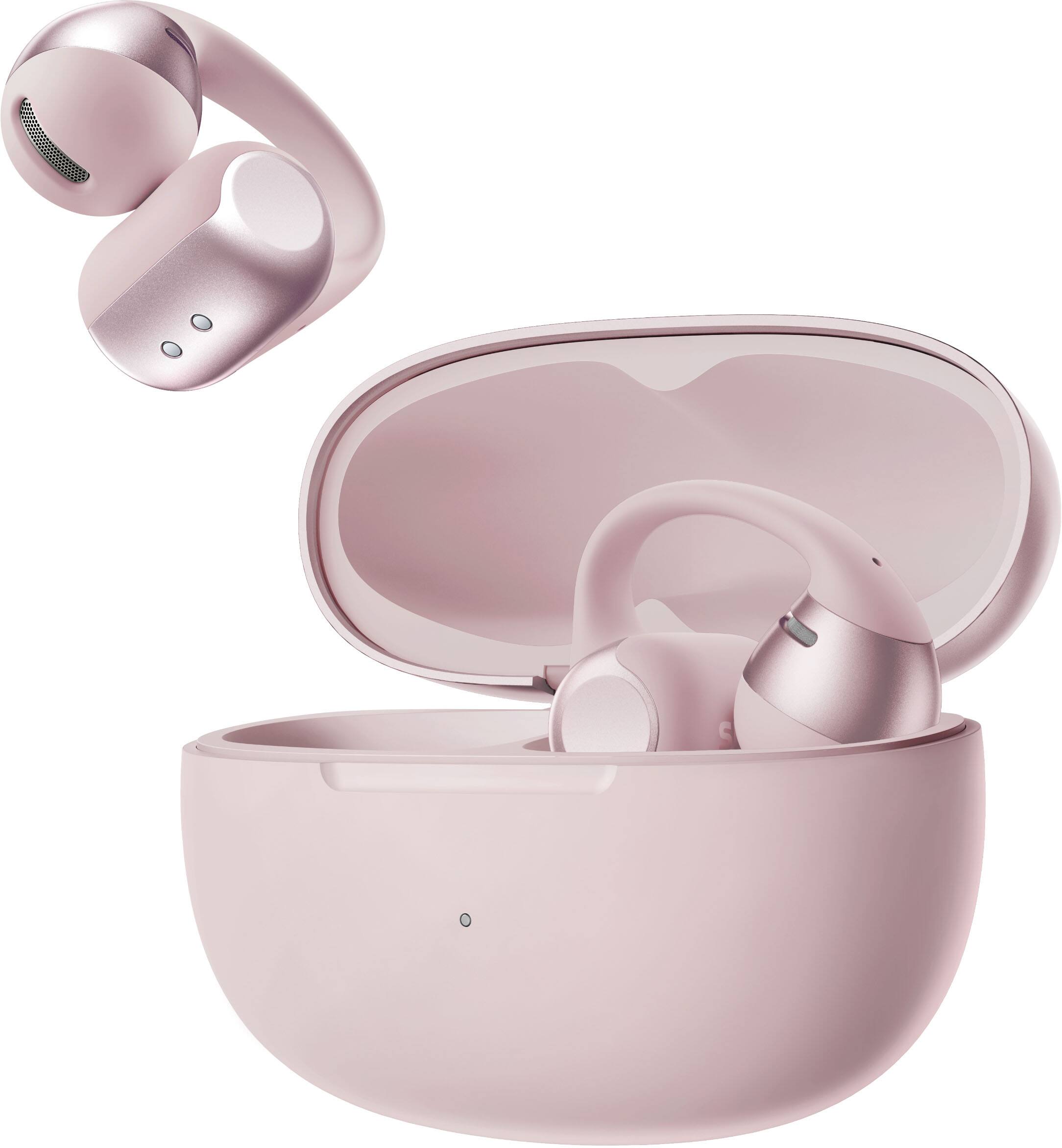 Alt View 3. Shokz - OpenDots 2 Open-Ear Clip-On True Wireless Bluetooth Earbuds - Pink.