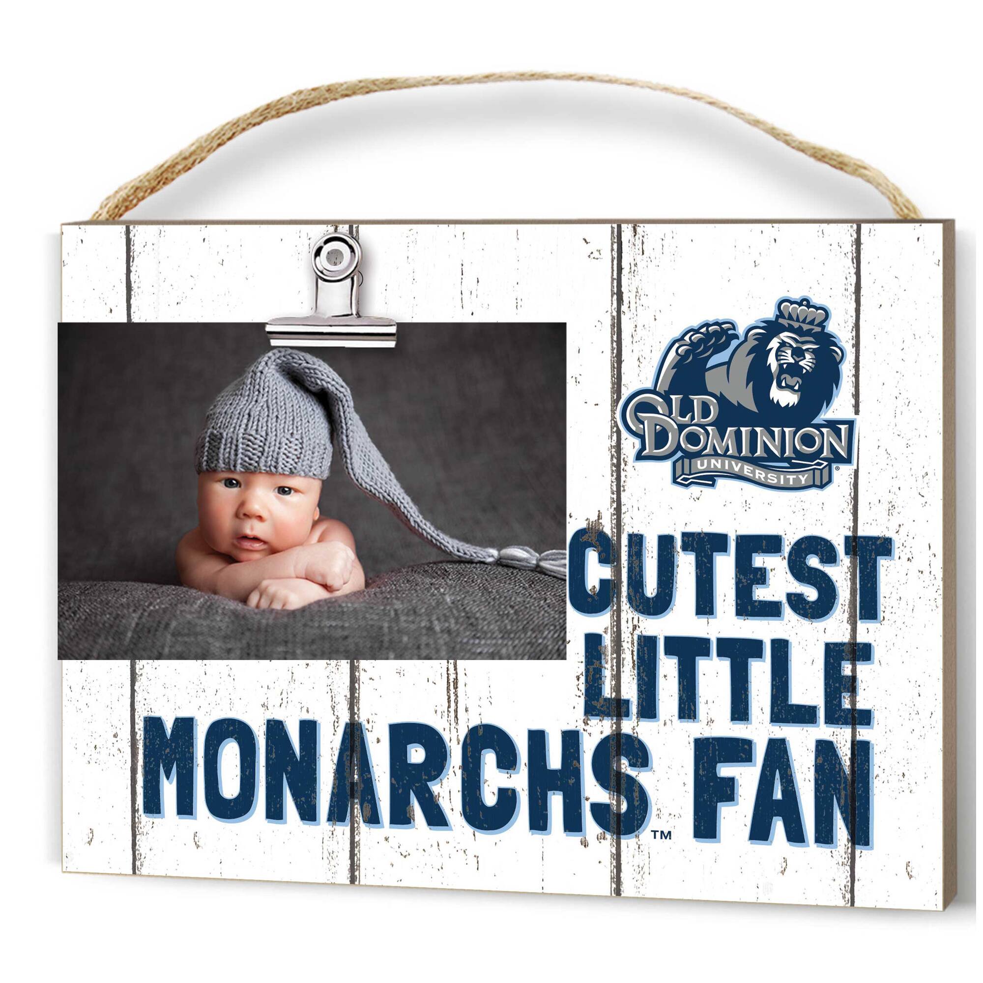 Old Dominion Monarchs 8'' x 10'' Cutest Little Fan Weathered Team Logo Clip Photo Frame