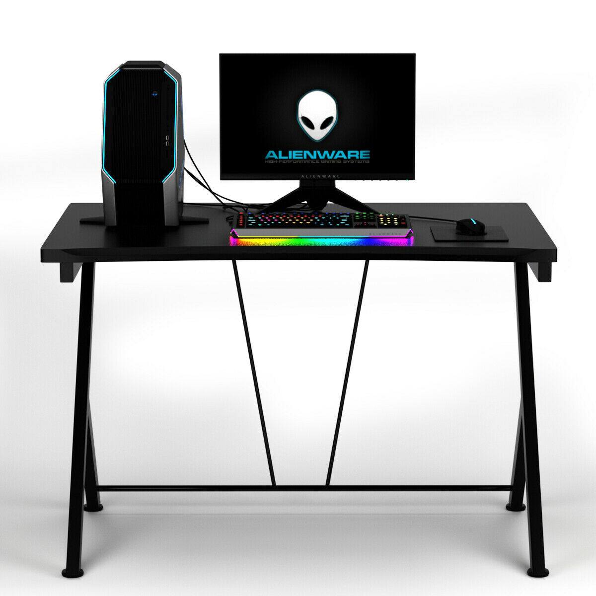 Alienware - The Alienware computer setup includes a monitor, keyboard, and mouse.