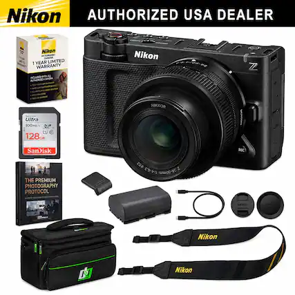 Nikon AUTHORIZED USA DEALER
Nikon DCCESOBO CAMERA 1 YEAR LIMITED WARRANTY WITH ALL INCLUDED CAMERA AUTHORIZED KEAPSUK MARRANTY FULL SERVICE CUSTOMER COVERED 100% SUPPORT SanDisk Ultra 100MB/s XC 128GB
chen HUNG Nikon 20-20-0-0-07 NIKKOR
HOTOR
Z
SanDisk THE PREMIUM PHOTOGRAPHY PROTOCOL LICE 18 AUSTER xx CAMBOA ST STATE
Nikon
$52 Z 1:4-6.3 24-50mm
REC
NIKKOR
Nikon
10
Nikon