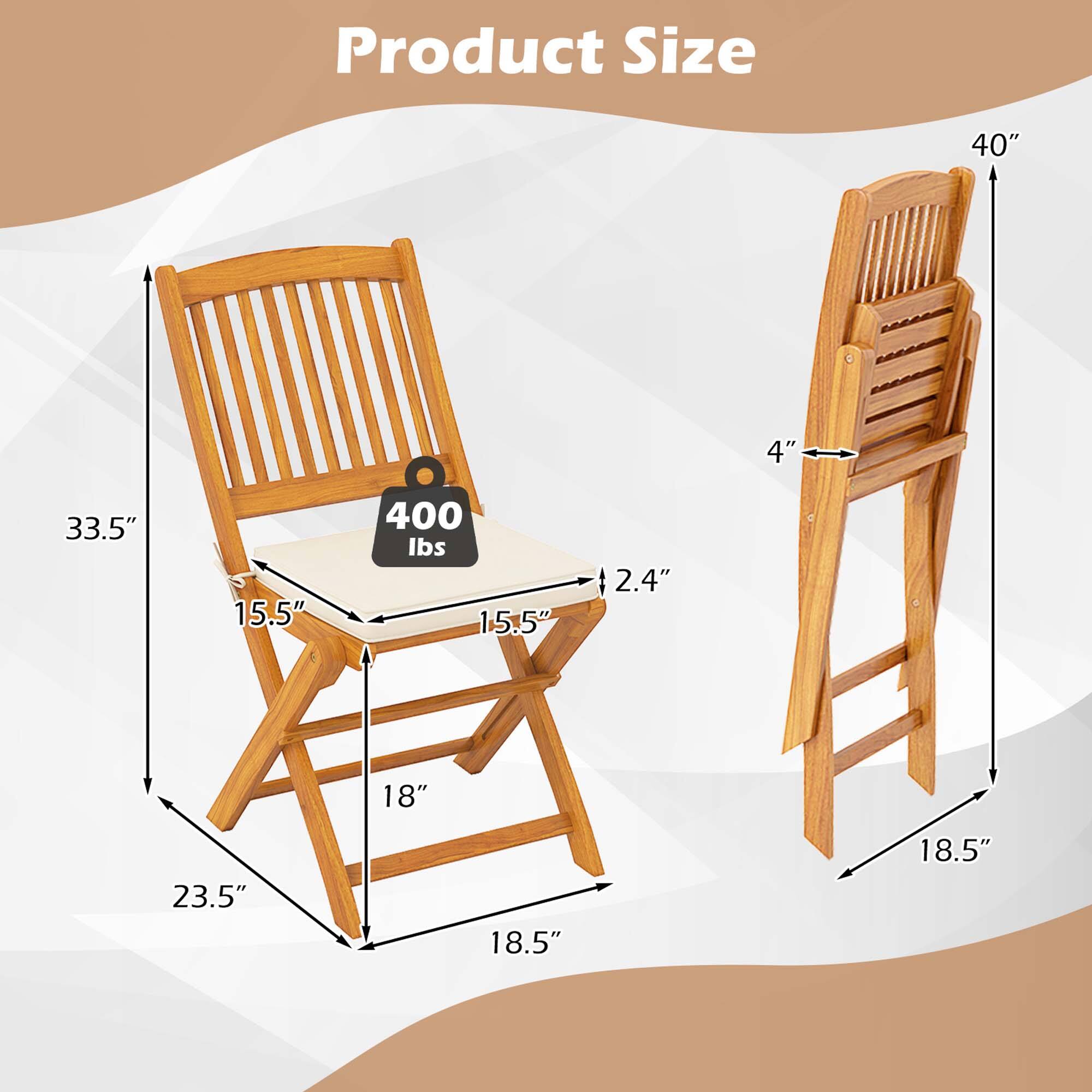 Product Size 40" 4" 33.5" 15.5" 400 lbs 15.5" 2.4" 18" 23.5" 18.5" 18.5"
