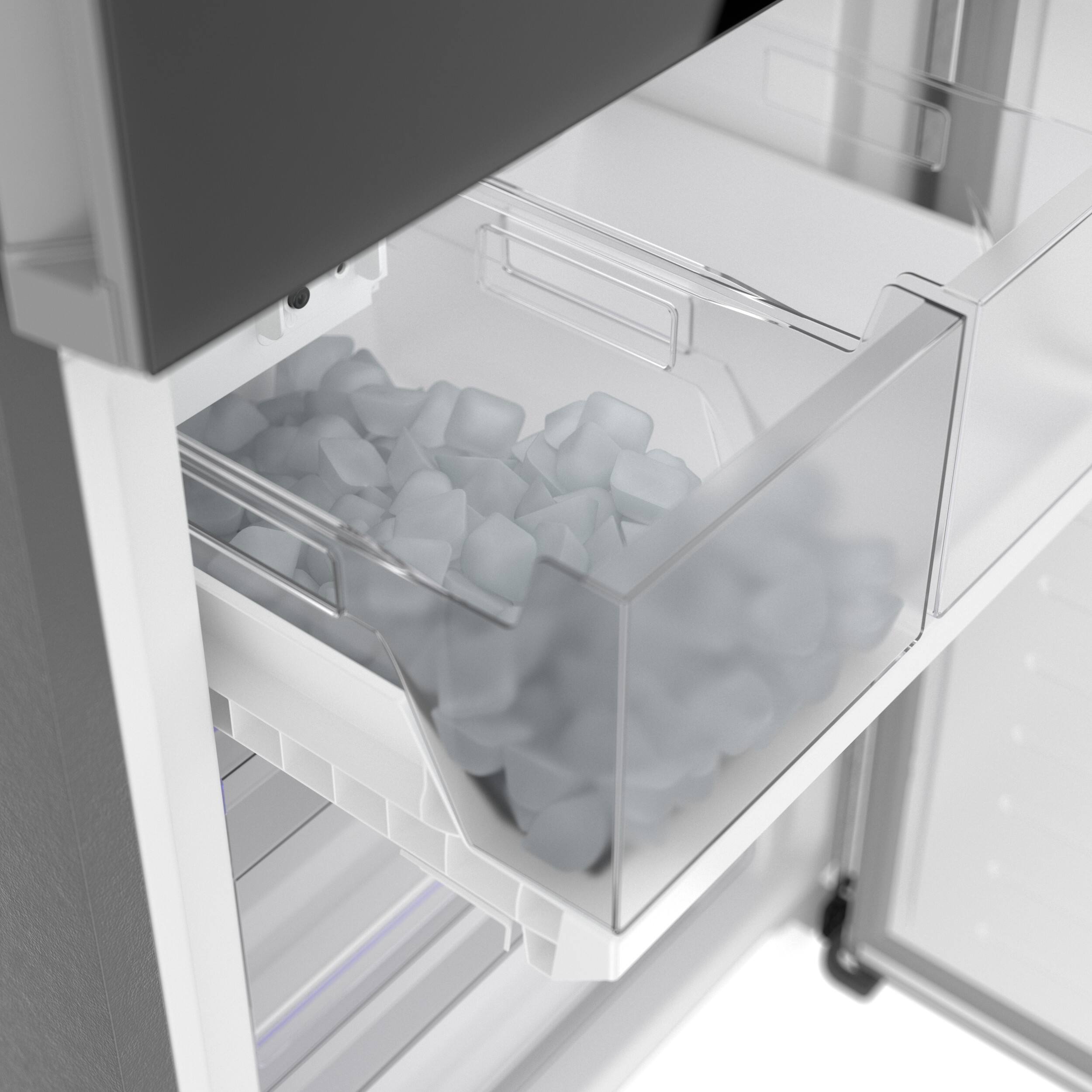 Alt View 16. Bosch - 800 Series 12.8 Cu. Ft Bottom-Freezer Counter-Depth Smart Refrigerator with Internal Ice and Water Dispenser - Black.