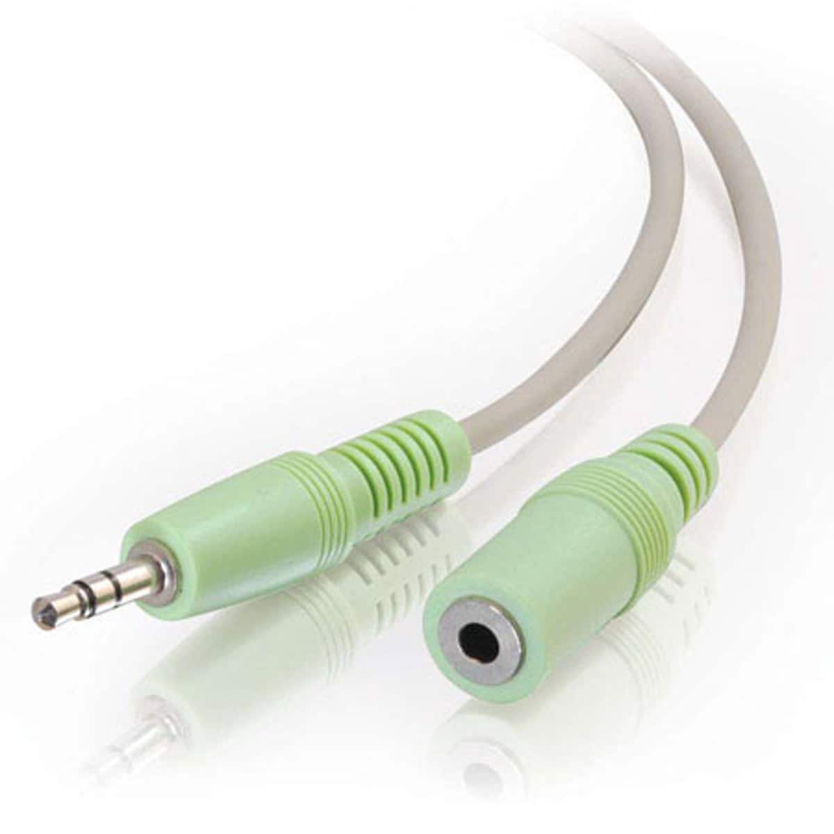 C2G - 25' 3.5mm M/F Stereo Audio Extension Cable, PC-99 Color-Coded