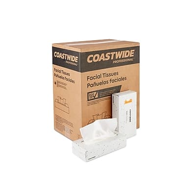 Coastwide Professional - Coastwide Professional™ Recycled Facial Tissue, 2-Ply, 100 Sheets/Box, 30 Boxes/Carton (CW57776) price history on PriceWatchPro