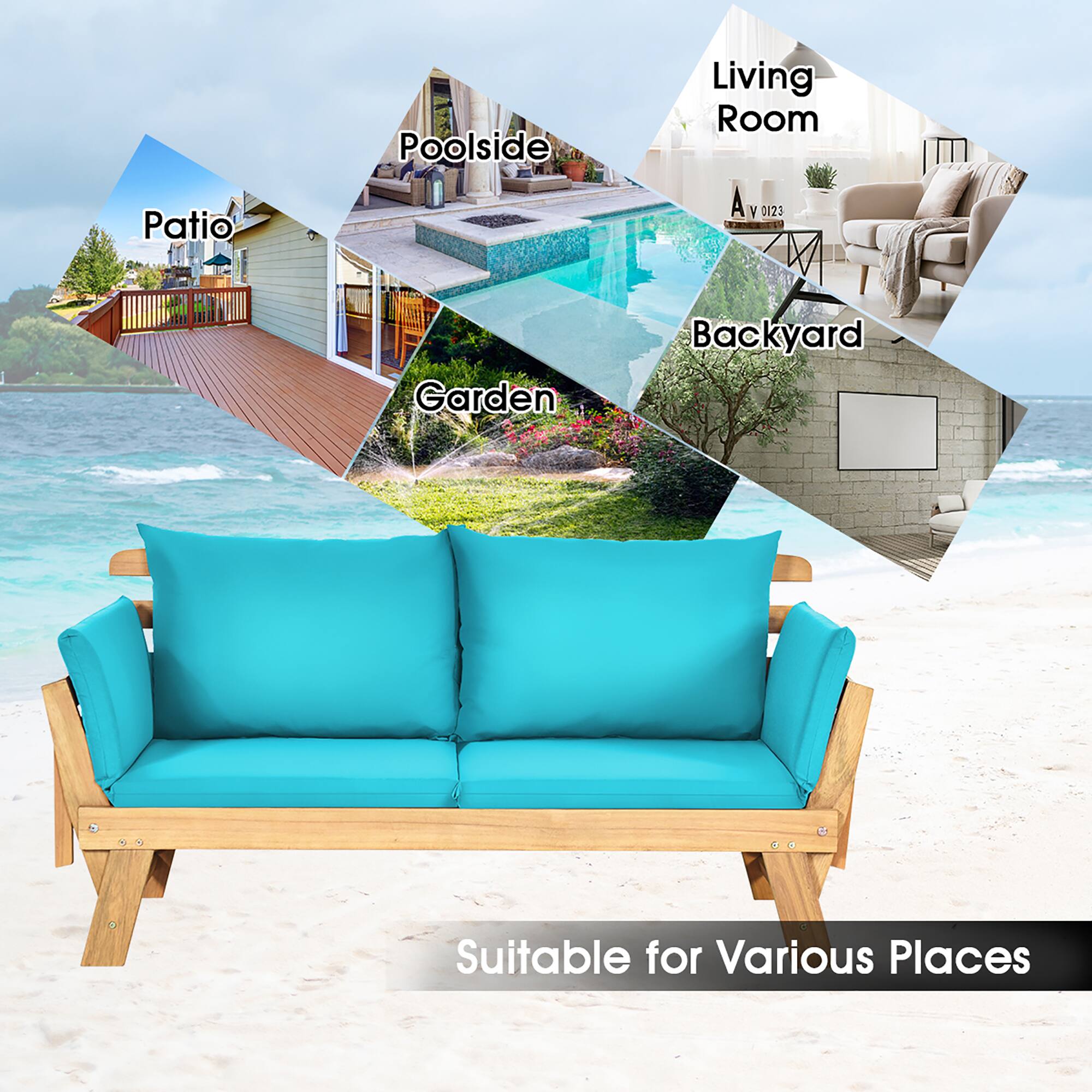 Patio Poolside Living Room A y 0123 Garden Backyard Suitable for Various Places