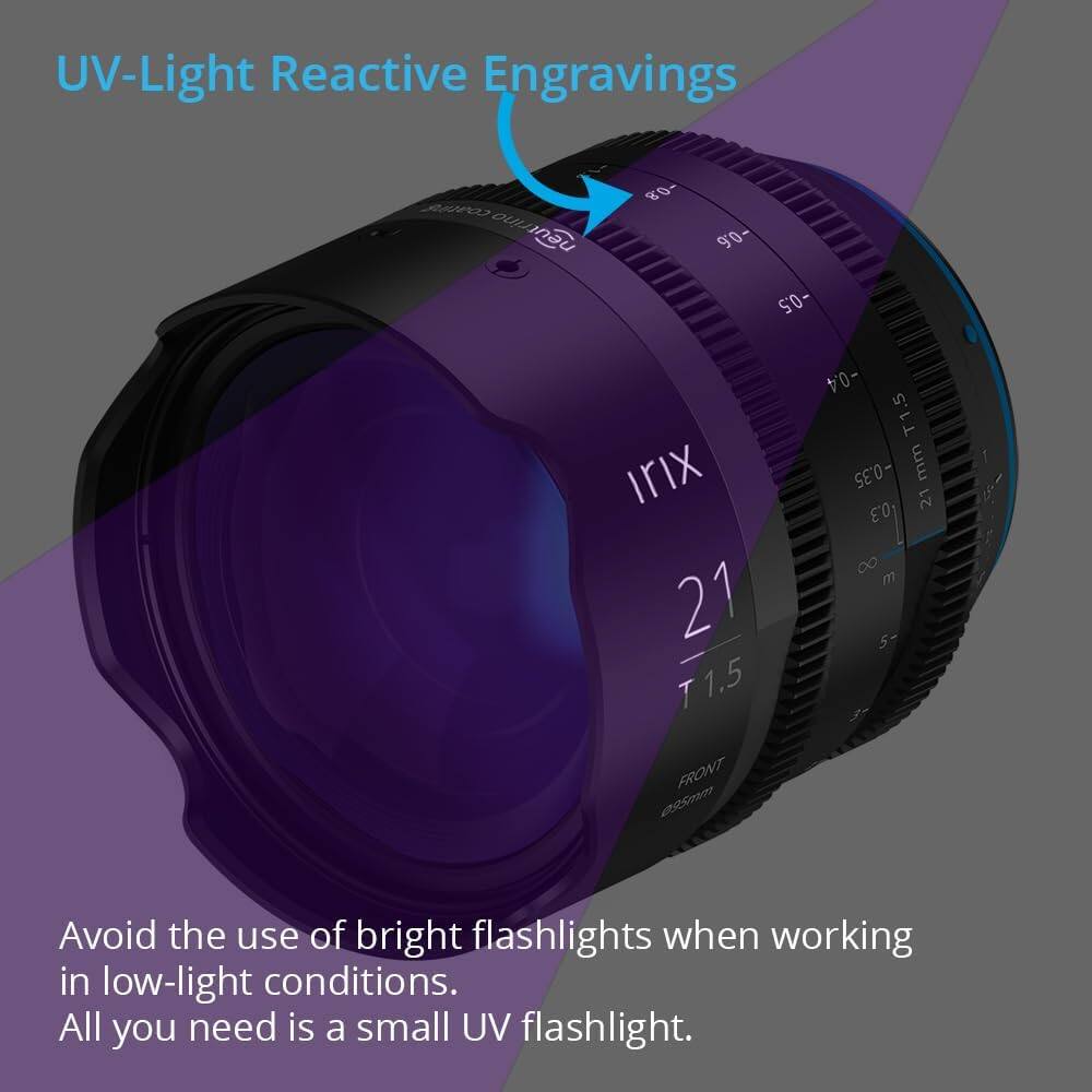 UV-Light Reactive Engravings

C0VI ouL neut 80- 90- -0.5 irix 21 T1.5 FRONT 09Scmn -0.4 T1.5 -0.35 mm 21 0.3 0 m 5- 3 I

Avoid the use of bright flashlights when working in low-light conditions. All you need is a small UV flashlight.