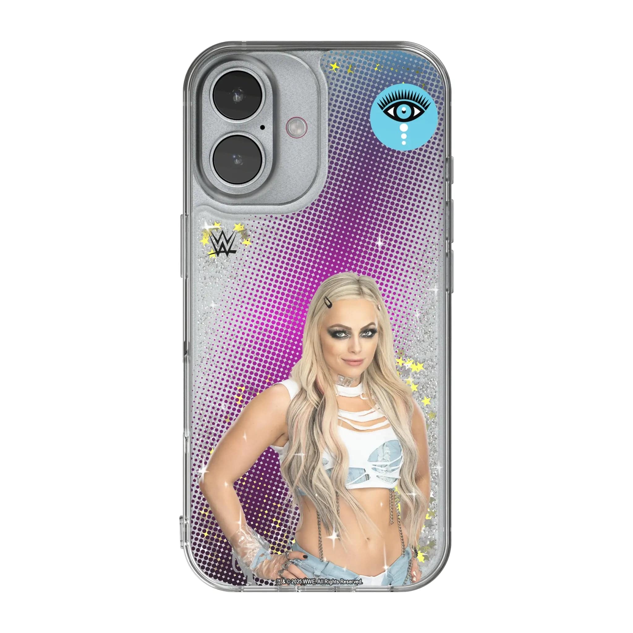 Keyscaper - WWE - WWE Superstar Glitter Phone Case - Apple iPhone 16 - Liv Morgan