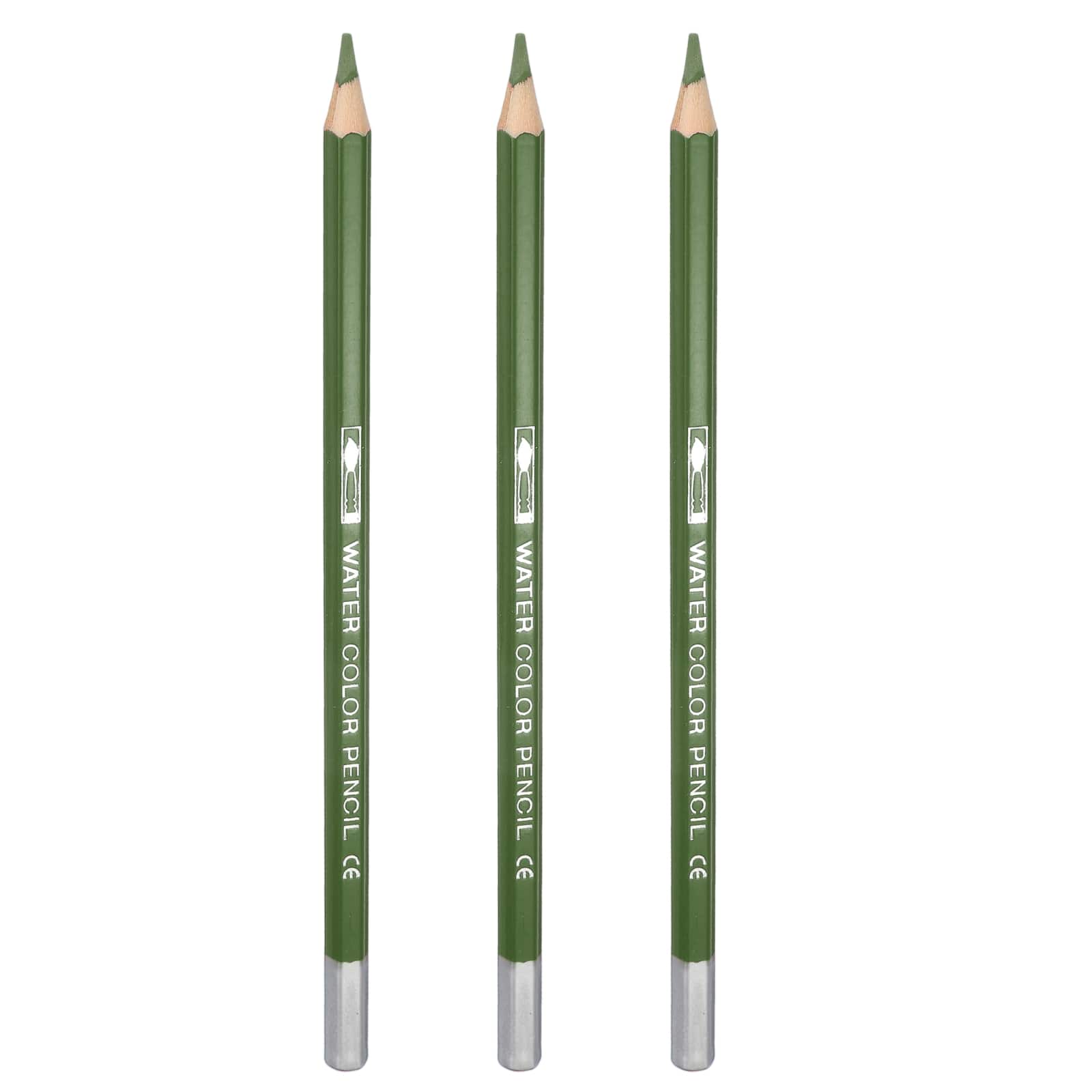 Unique Bargains - Watercolor Pencils, Color Pencil Set for Adult Coloring, Blending, 3pcs - Olive Green price history on PriceWatchPro