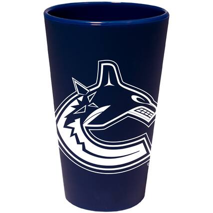 Front. WinCraft - Vancouver Canucks 16oz. Silicone Pint Glass - Multicolor.