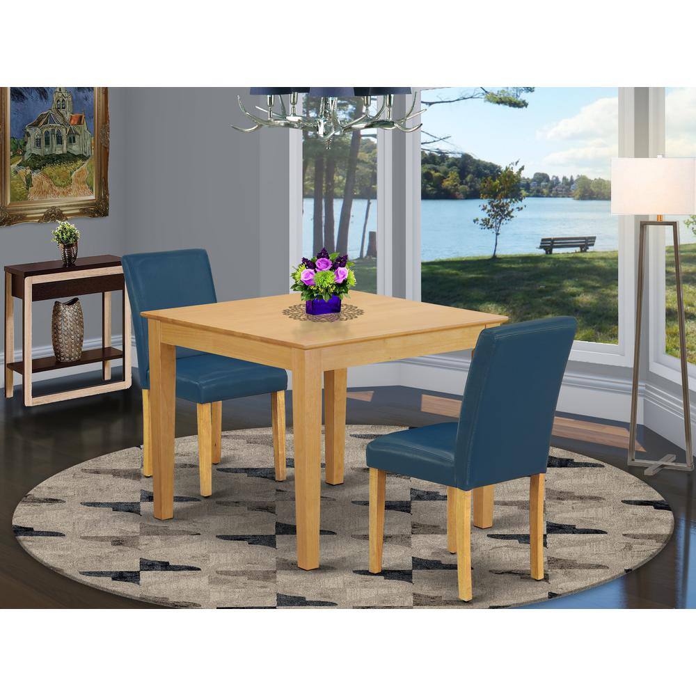 Left. East West Furniture - Dining Room Set Oak - Brown.