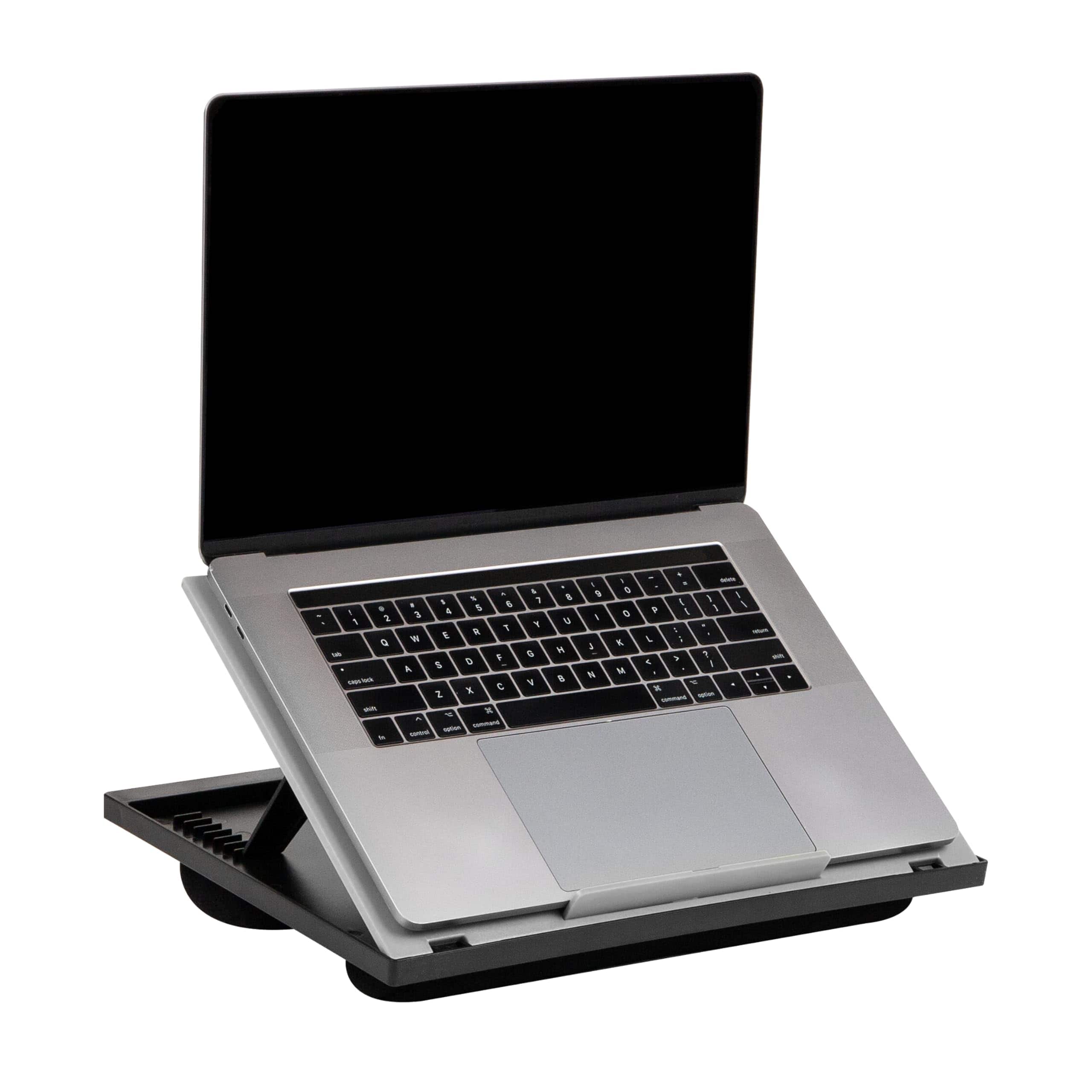 PARKER SLATER - Lap Desk Laptop Stand Bed Tray Collapsible Cushion Portable Dorm Plastic 14.75"l X 11"w 7.3"h Black